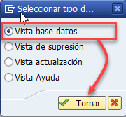 Vista de base de datos SAP: crear en SE11 2