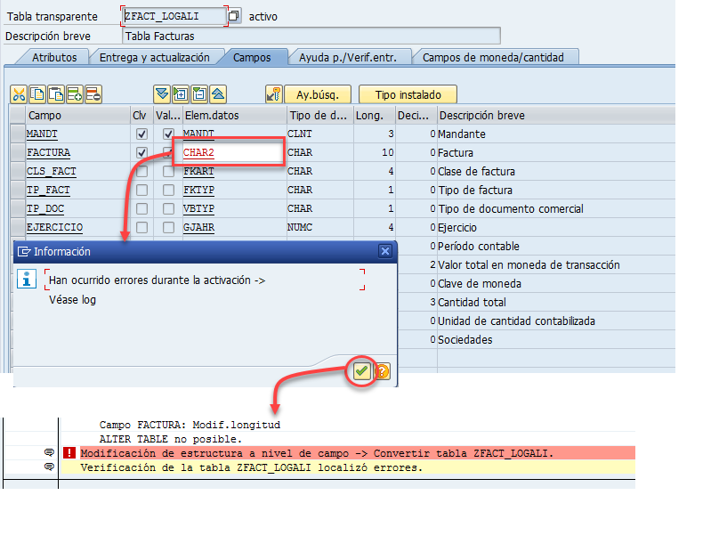 Activar una tabla SAP con SE14 2