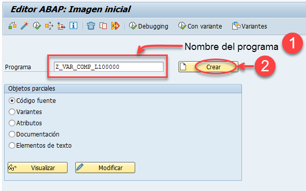Declarar variables de tipo completo 2