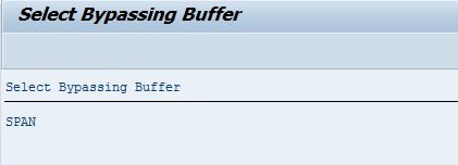 Select Bypassing Buffer 2