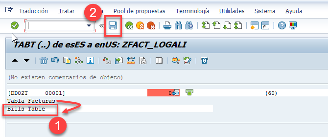Traducir objetos del Diccionario ABAP 3
