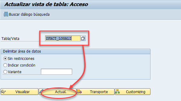 Generar mantenimiento de tablas con SM30 6 Generar mantenimiento de tablas con SM30 6