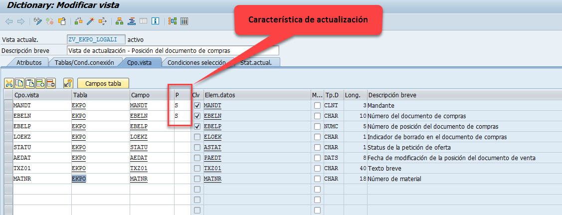 Crear un cluster de vistas en SAP 7 Crear un cluster de vistas en SAP 7