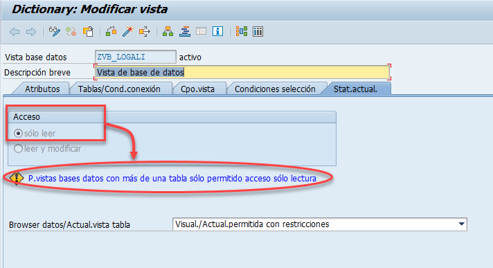 Vista de base de datos SAP: crear en SE11 9