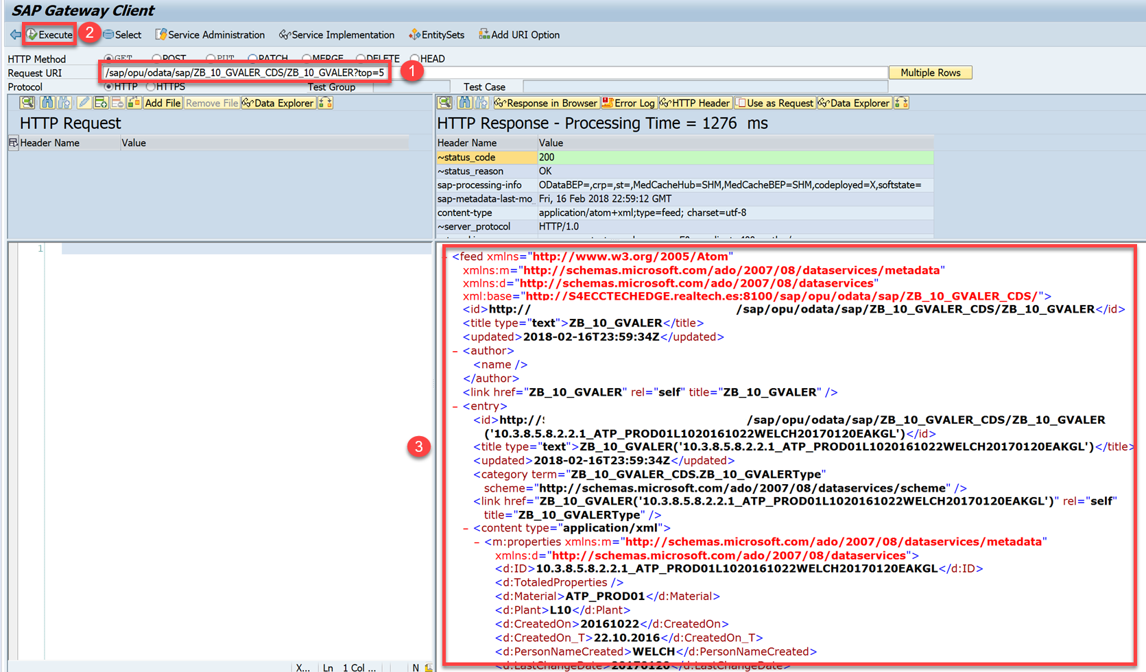 Probando servicio OData 3