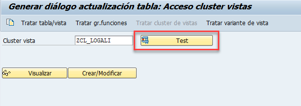 Crear un cluster de vistas en SAP 23 Crear un cluster de vistas en SAP 23