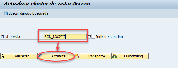 Crear un cluster de vistas en SAP 26 Crear un cluster de vistas en SAP 26