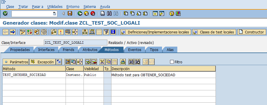 Crear clase global de test 4