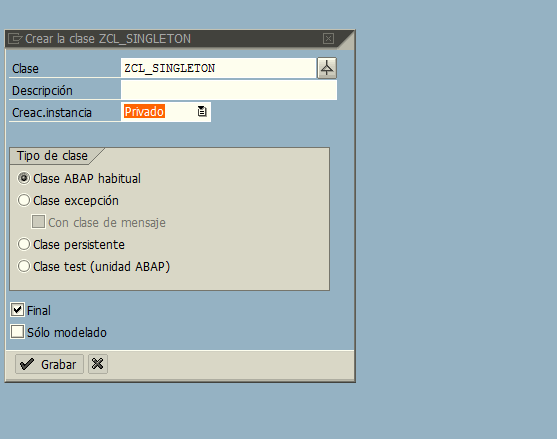 Patrón de diseño Singleton - ABAP OO 2