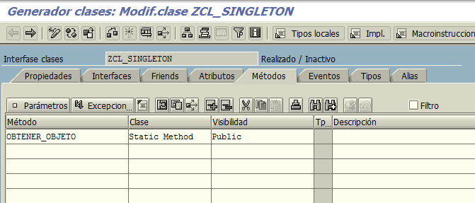 Patrón de diseño Singleton - ABAP OO 4