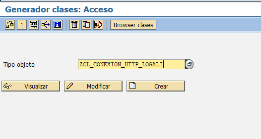 Crear una clase global ABAP con Class Builder 1