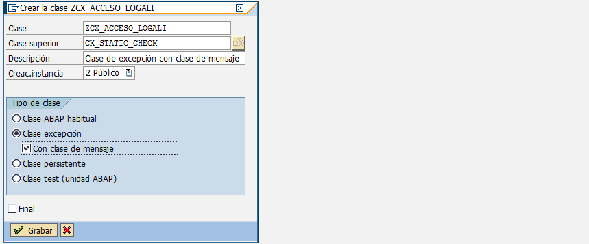 Crear clase de excepción con clase de mensaje 2 Crear clase de excepción con clase de mensaje 2