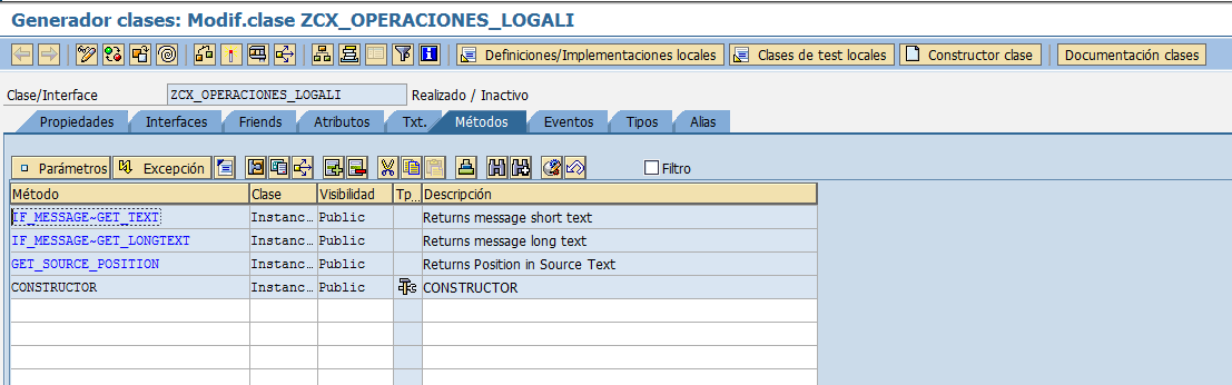 Crear clase de excepcion 5 Crear clase de excepcion 5