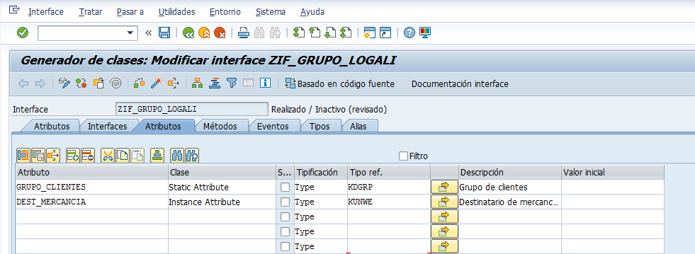 Crear una interfaz global ABAP con Class Builder 5 Crear una interfaz global ABAP con Class Builder 5