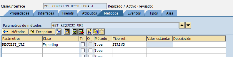 Crear una clase global ABAP con Class Builder 9