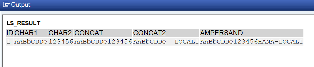 Funciones de concatenación 1