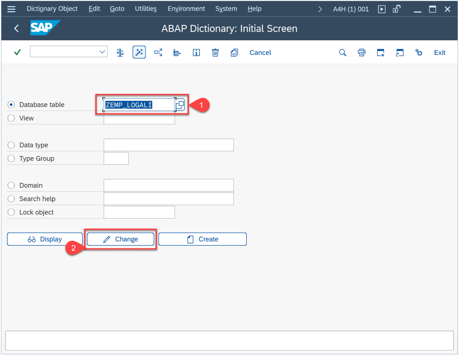 DDIC MatchCode Logali Group