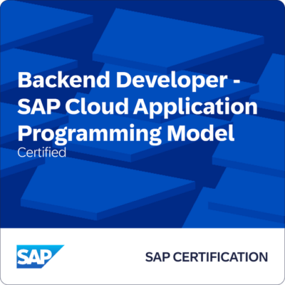SAP Certified - Backend Developer - SAP Cloud Application Programming Model