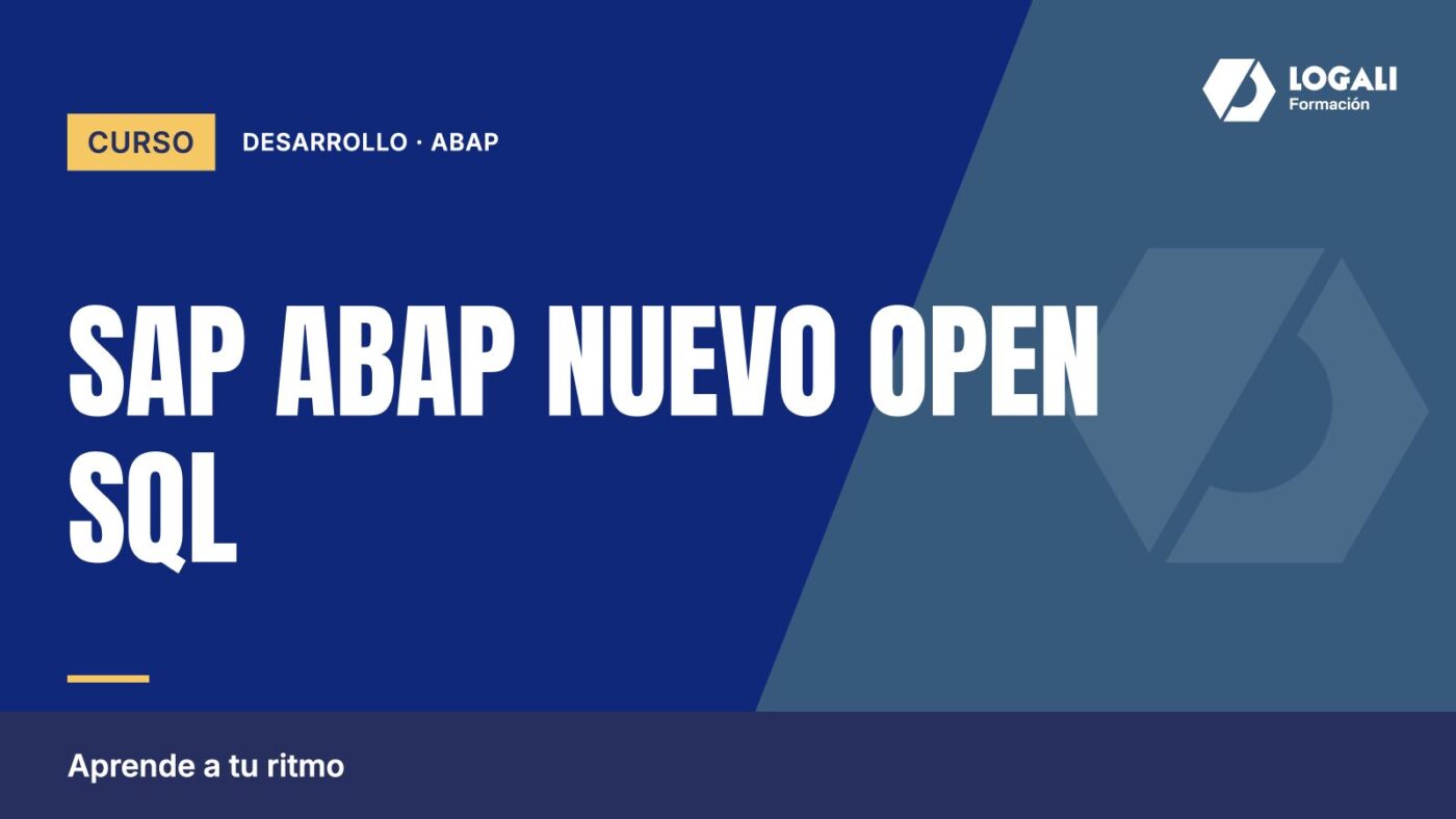 Curso SAP ABAP Nuevo Open SQL