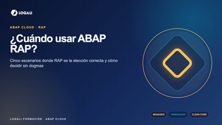¿Cuándo usar ABAP RAP? Guía para decidir sin dogmas