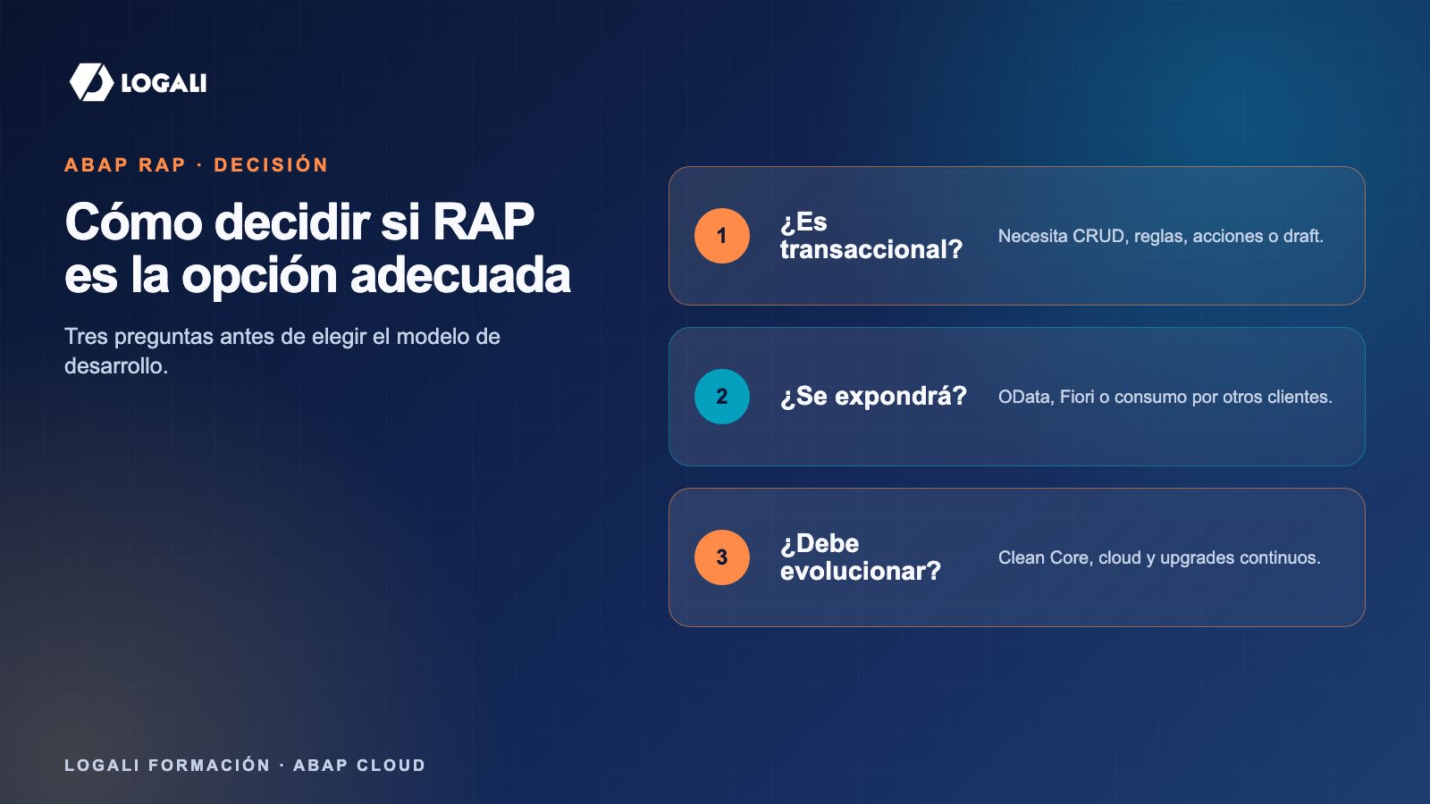 Cinco escenarios para decidir cuándo usar ABAP RAP