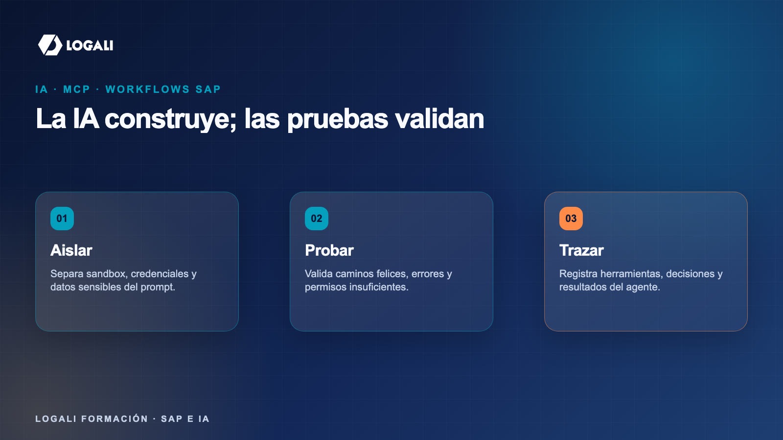IA y MCP en SAP: cómo probar workflows antes de producción 2 Conceptos clave sobre IA MCP workflows SAP