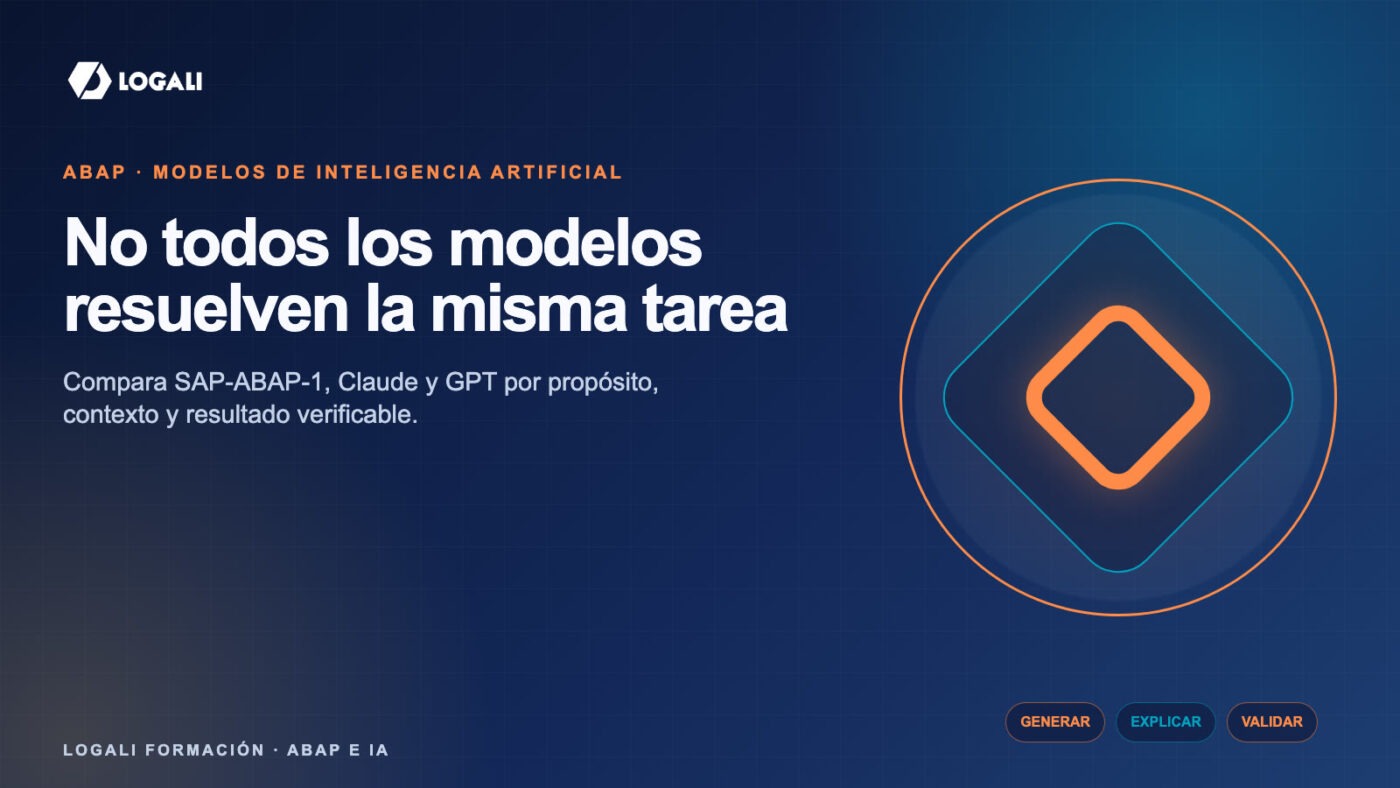 Comparativa conceptual entre SAP-ABAP-1, Claude y GPT para tareas ABAP