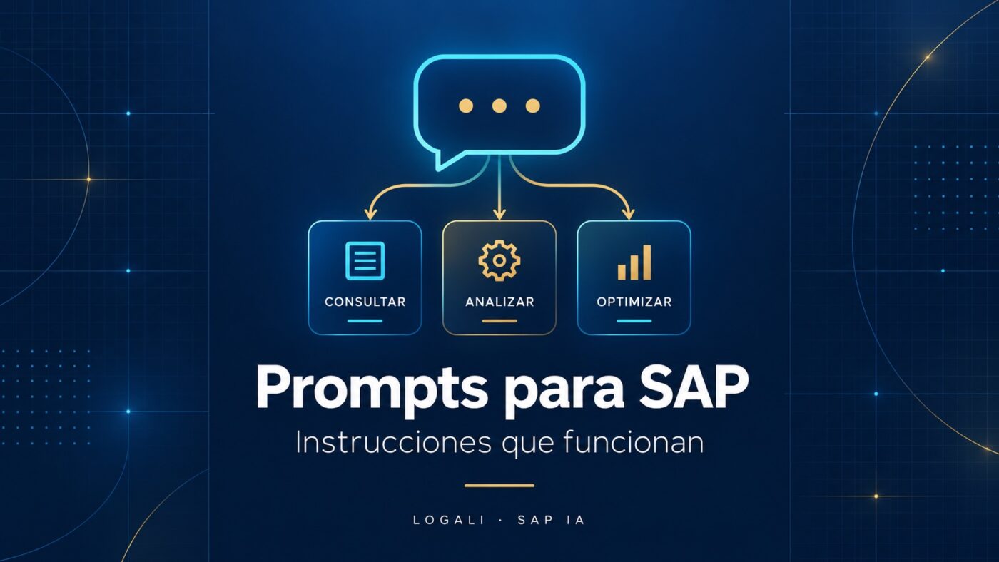 Prompts para SAP: instrucciones estructuradas para un resultado revisable.