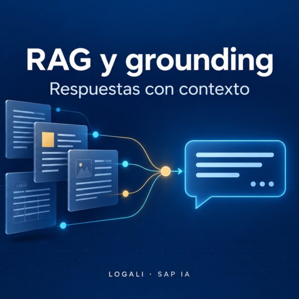 RAG y grounding: recuperación de conocimiento para respuestas con contexto.