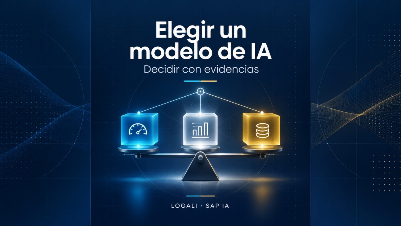 Cómo elegir un modelo de IA para un proceso SAP: una decisión que se puede defender 1 Elegir un modelo de IA: comparar alternativas y decidir con evidencias.